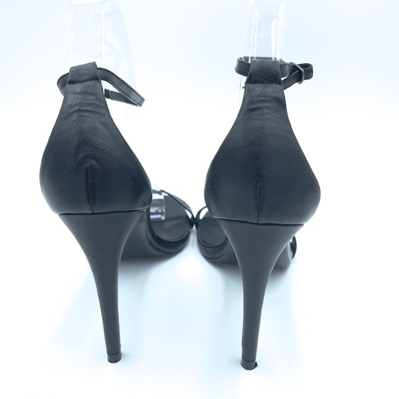 Steve Madden Black Stiletto Sandals Size 8.5 - Picture 3 of 7